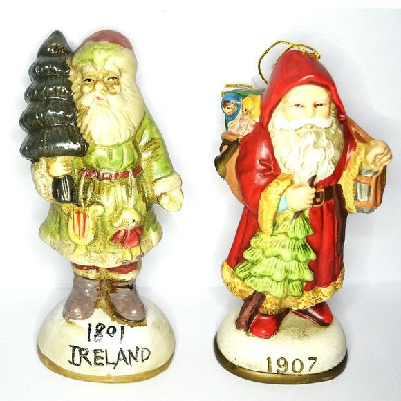 Santa Claus Through The Years Of Different Countries Figures Christmas Decor - Picture 4 of 4